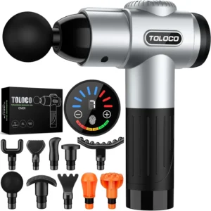 Electric Percussion Massage Gun with 10 Heads for Athletes