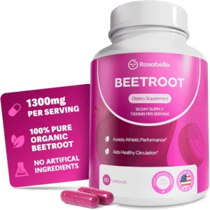Organic Beet Root Capsules - 1300mg Beet Root