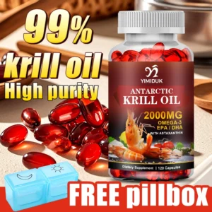 Antarctic Krill Oil 2000mg 120 Capsules, Omega-3